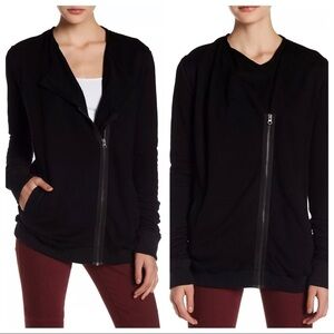 French Terry Jacket Asymmetrical Zip
